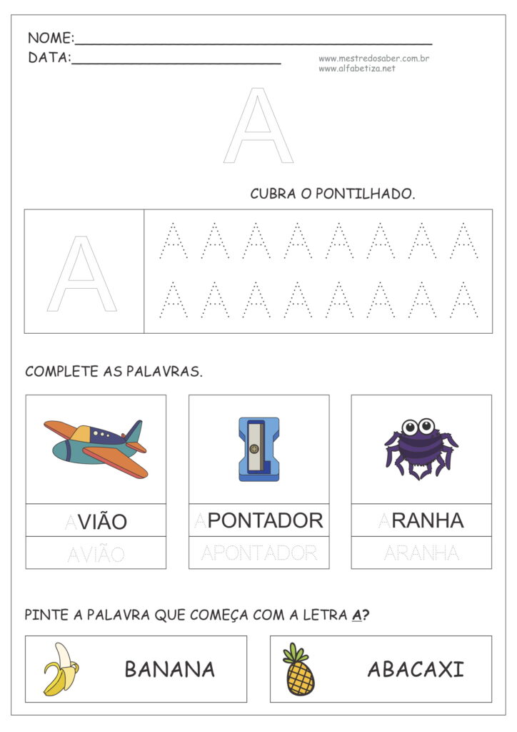 5 - Atividades com Vogais 1 ano
