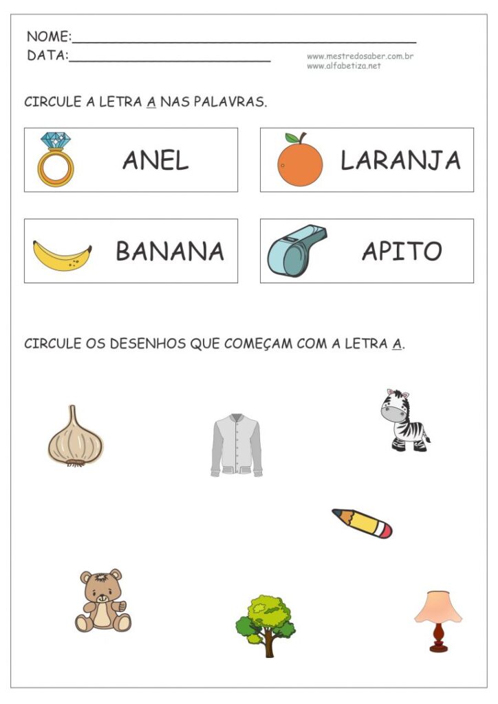 4 - Atividades com Vogais 1 ano